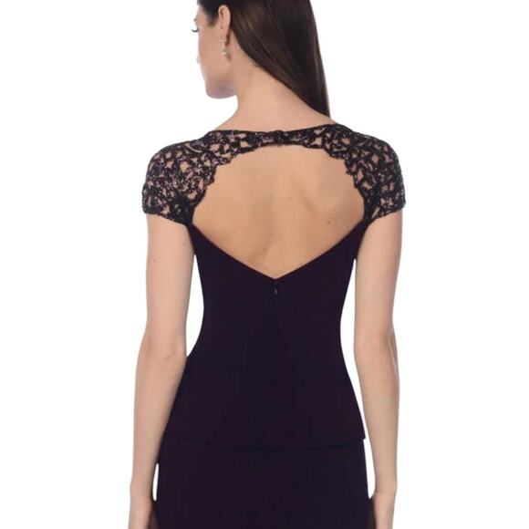 Alexander by Daymor Couture 909 NEW Size 6 Formal Evening Gown Aubergine Wine - Picture 7 of 15